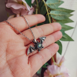 Collier Chauve-Souris Labradorite