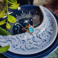 Bague Aura Lunaire en Labradorite