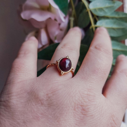 Bague Aura Passion en Grenat