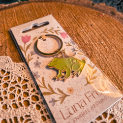 Porte Clés "Grenouille Luna"