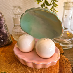 Salière & Poivrière Coquillage Nacré – Esprit Océan