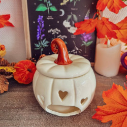 Brûleur « Citrouille Élégante » – Blanc d'Automne