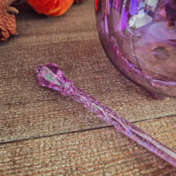 Mug Chaudron Double Paroi en Verre Violet avec Cuillère – Candy Cauldron