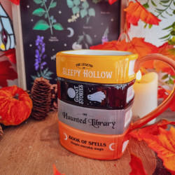 Mug « The Haunted Library » – Pile de Livres Hantés