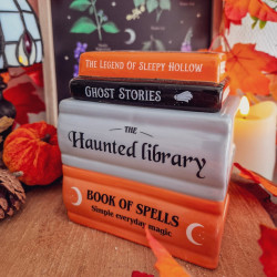 Brûleur à Fondants « The Haunted Library » – Pile de Livres Hantés