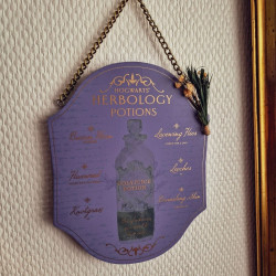 Plaque Herbologie Harry Potter – Potion de Polynectar
