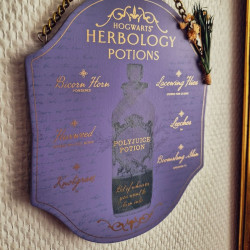 Plaque Herbologie Harry Potter – Potion de Polynectar