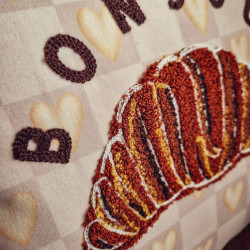 Coussin Croissant en Velours