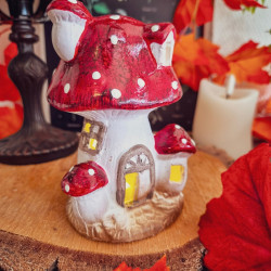 Cottage lumineux « Multi-champignons » LED – Country Living