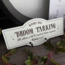 Pancarte Crochets "Broom Parking"